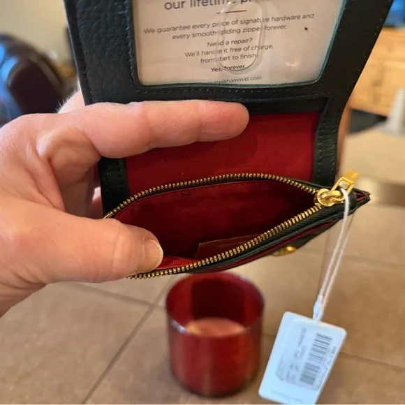NWT Hammitt Allen Wallet in green room pebble - Picture 3 of 3